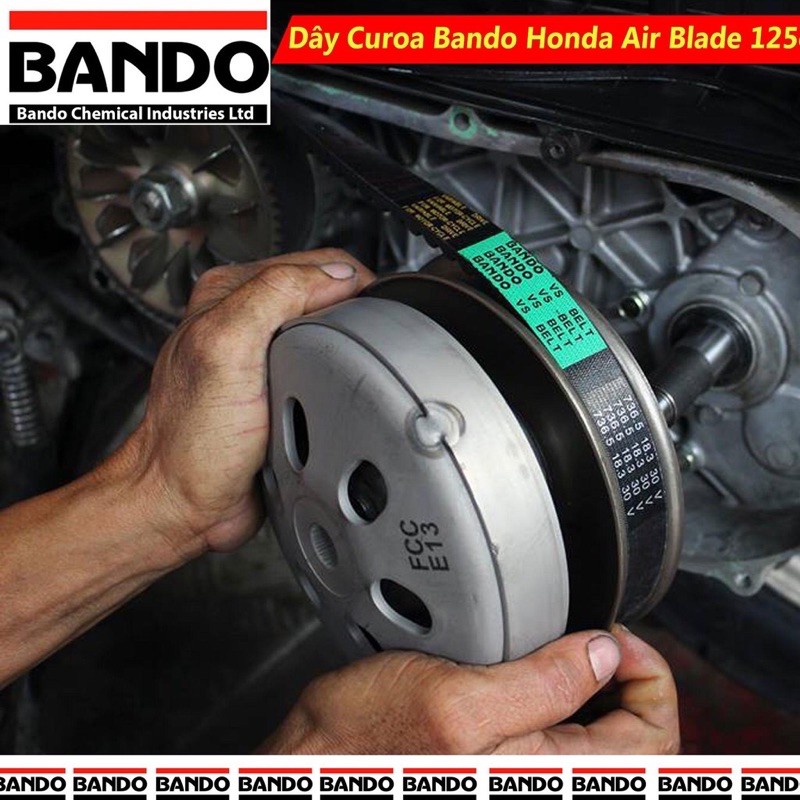 Freeship Dây curoa Ab 125 / SH mode / Vario / Lead 125 hiệu Bando Bảo hành 1 đổi 1