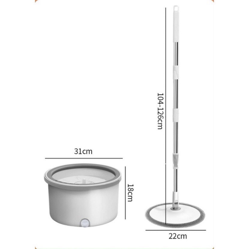 Chổi Lau Nhà K9 Thông Minh Tách nước và Lọc Bụi Bẩn Xoay 360 độ lau mọi ngóc ngách trong nhà,đa năng