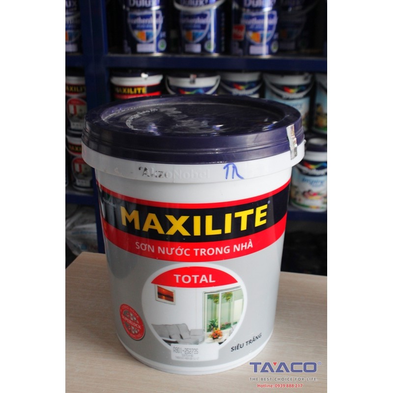 Sơn nội thất Maxilite siêu trắng Total 18 Lít