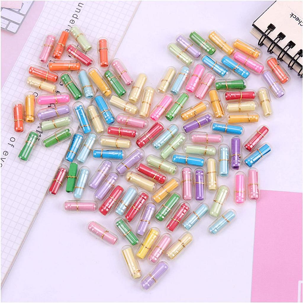 Set 100 Viên Nang Mini Nhiều Màu Sắc Dùng Làm Quà Tặng Valentine