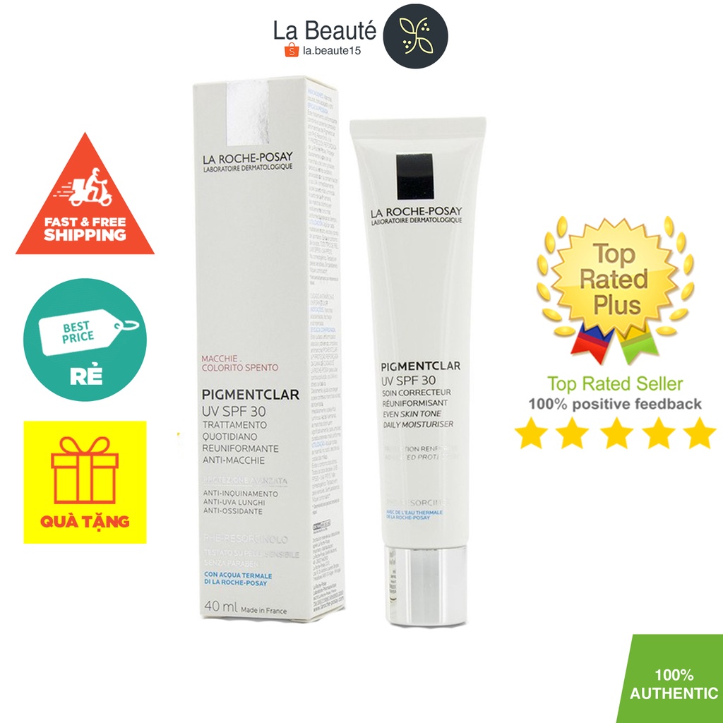 La Roche-Posay Pigmentclar UV SPF 30 - Kem Dưỡng Trắng Da Và Đều Màu Da 40ml