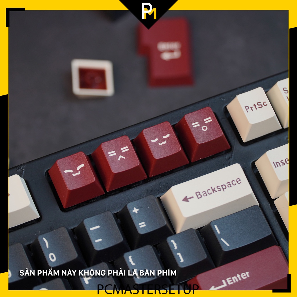 Keycap doubleshot ROME 173 nút dùng cho nhiều layout bàn phím cherry profile full box nhựa ABS