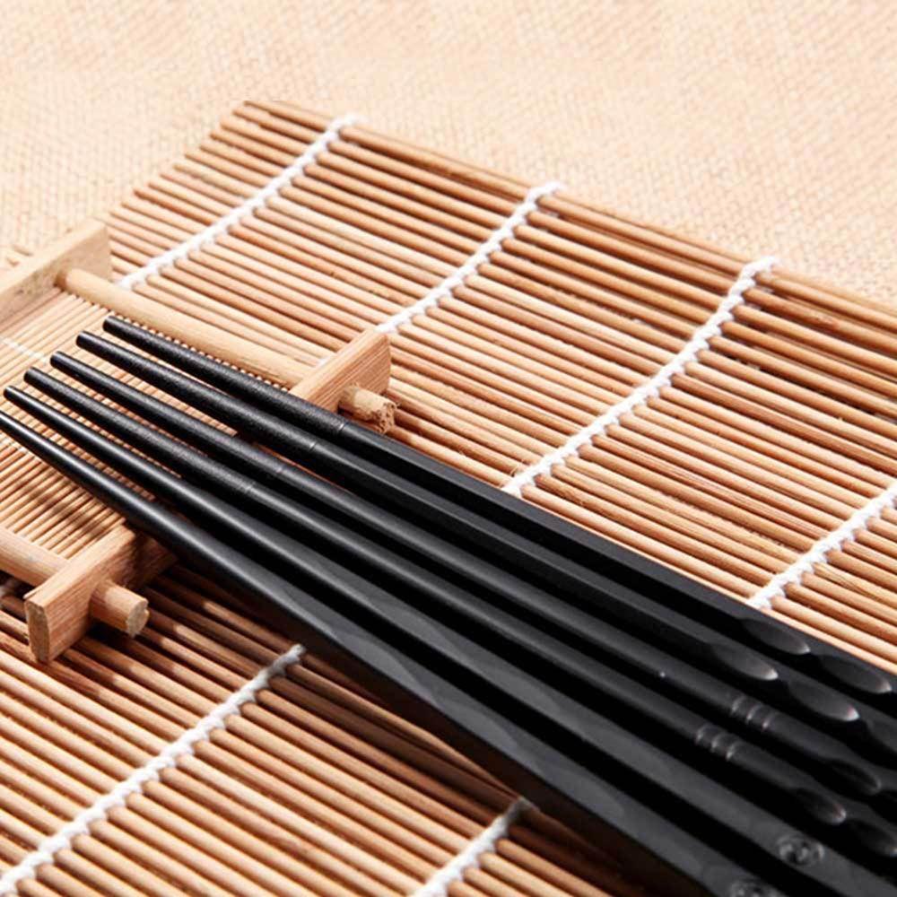 Đũa Hợp Kim Màu Đen Chống Trượt Phong Cách Nhật Bản