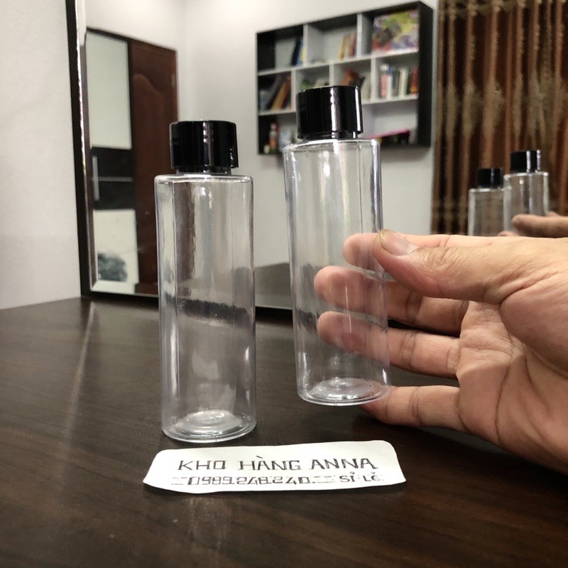 [ GIÁ SỈ ]  Bình nhựa, Chai lọ nhựa rỗng 100ml trong suốt xịt giọt, xịt sương, vòi nhấn nhỏ giọt, nắp đen, nắp bật, nhôm