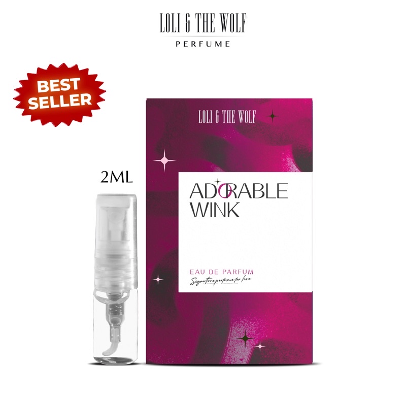 Nước hoa nữ thơm lâu chính hãng Adorable Wink Eau De Parfum chai 2ml nhỏ gọn - LOLI & THE WOLF
