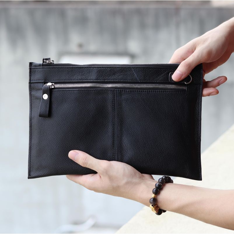 Clutch Nam Da Bò Thật, Ví Nam Cầm Tay