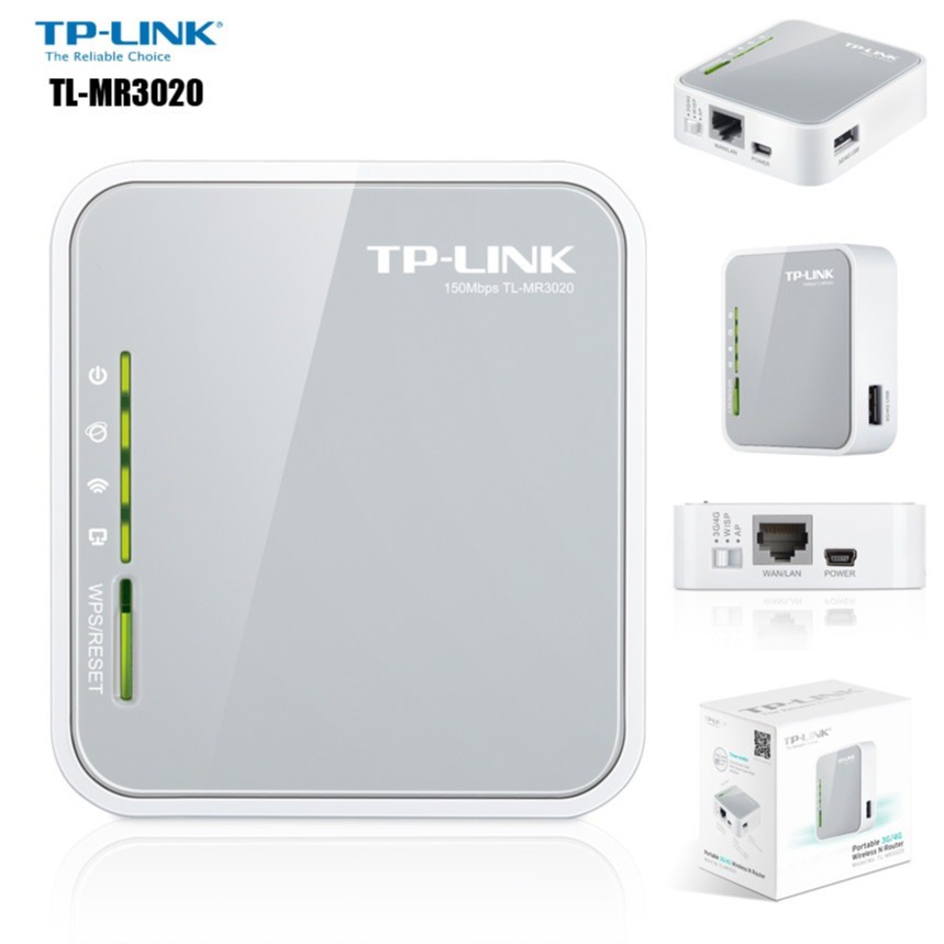 Thiết Bị Phát Wifi Không Dây Tp-link Tl-mr3020: Portable 3g / 4g