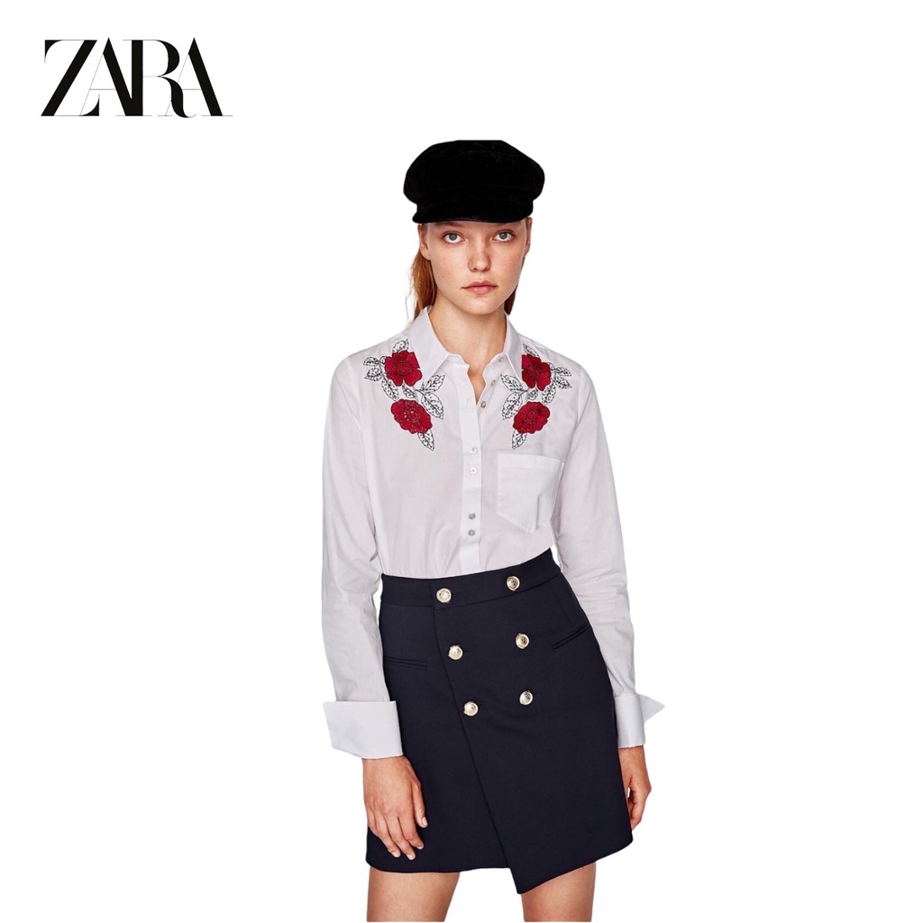 ÁO SƠ MI THÊU HỌA TIẾT HOA ZARA  SĂN SALE.