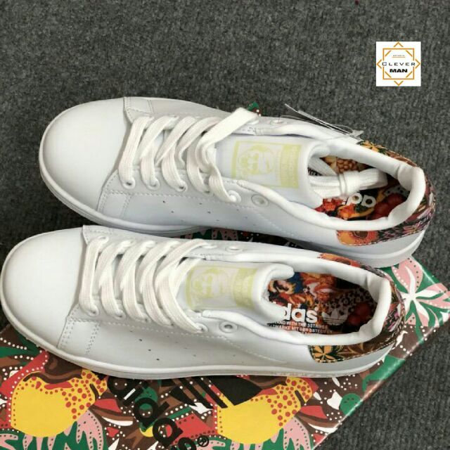 (ẢNH THẬT) Giày thể thao STAN SMITH FLORAL Gót hoa