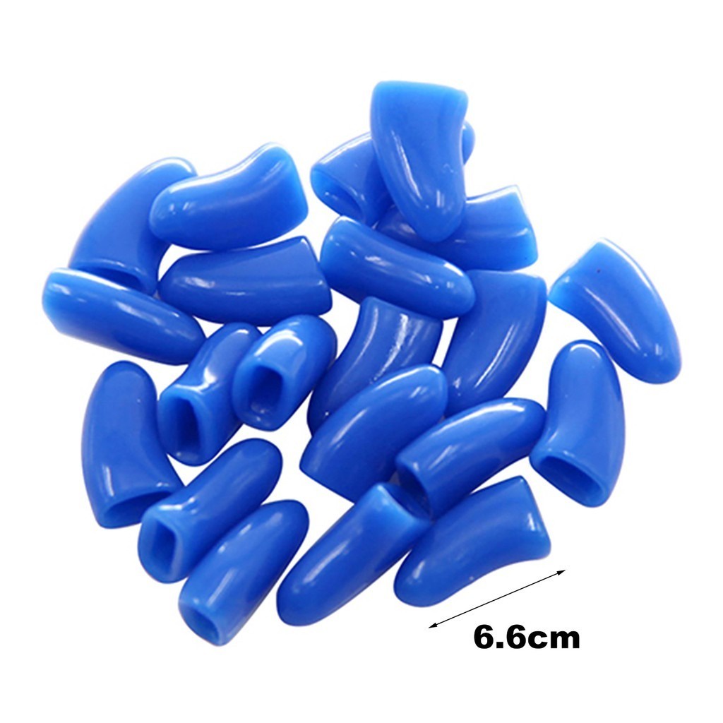 Bộ 20 Móng Vuốt Thú Cưng Bằng Silicone Mềm