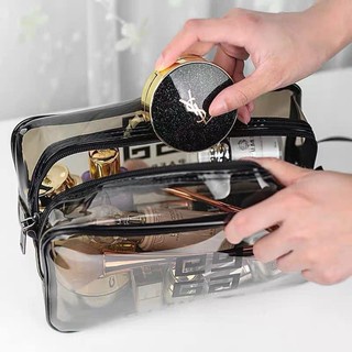 Sét 3 túi trong suốt đựng đồ đi du lịch sang chảnh, tiện lợi