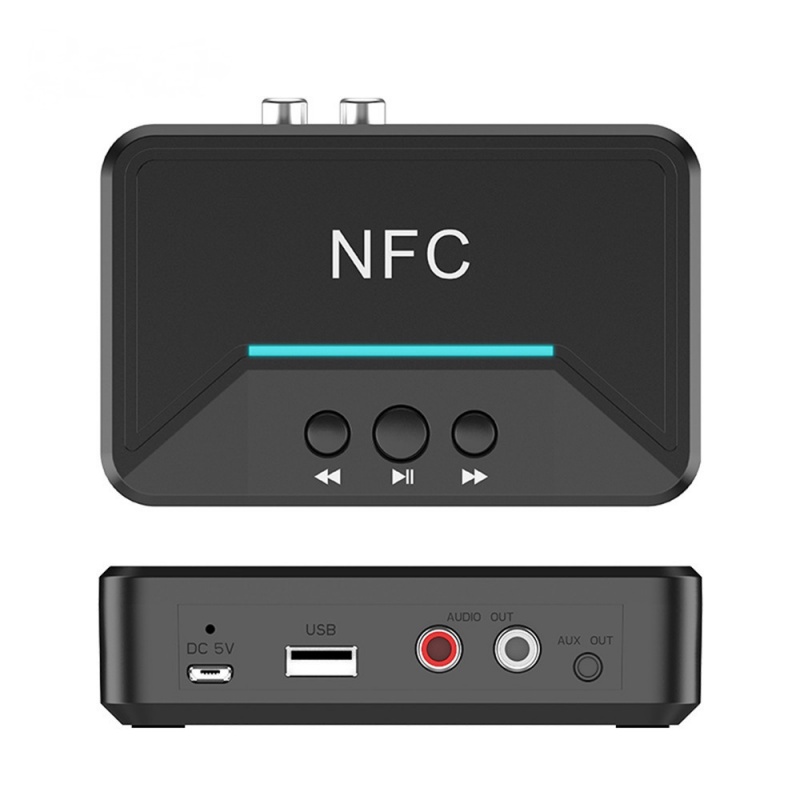 Đầu nhận tín hiệu âm thanh NFC bluetooth 5.0 A2DP RCA AUX không dây thông minh 3.5mm