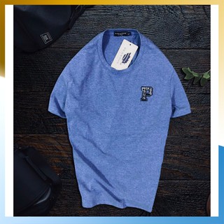 Áo Thun Nam 💢FREESHIP💢 Cổ Tròn Tay Ngắn Trơn Màu Đính Logo, Thun 100% Cotton Muối 4 Chiều Cao Cấp - iman