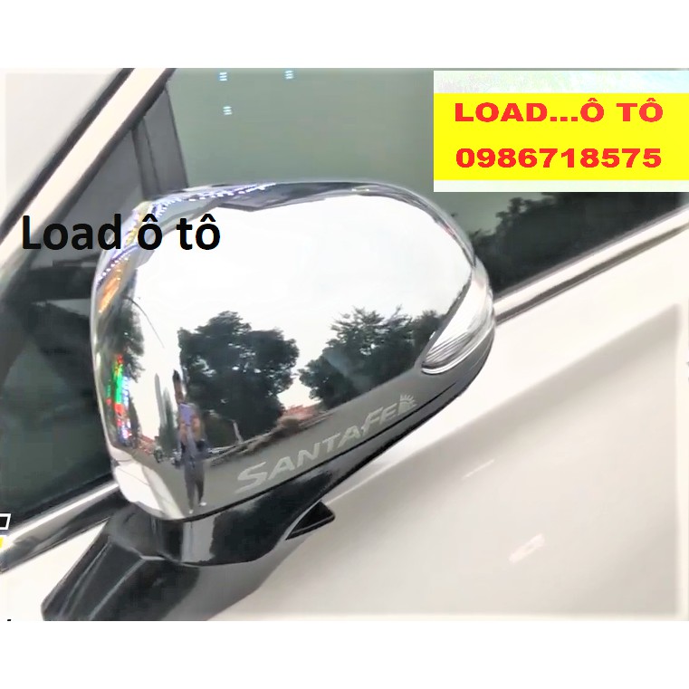 Bộ Ốp Gương Xe Huyndai Santafe 2022-2019 Mạ Crom Sáng Bóng