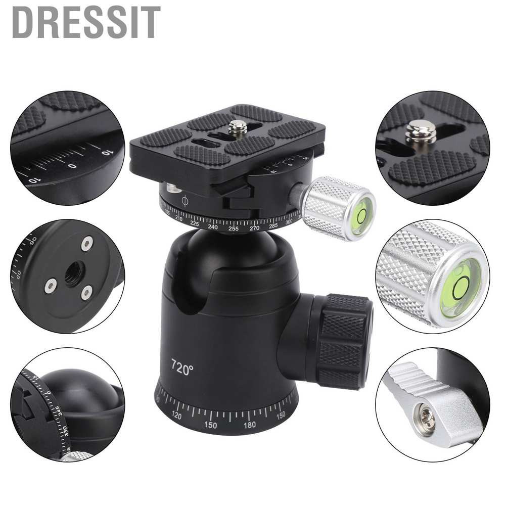 Dressit 720° Panoramic SLR Camera Tripod Ball Head Video Shooting Rotating Photography