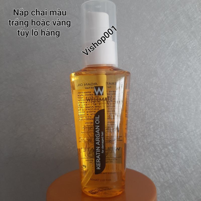 Tinh dầu dưỡng tóc mềm mượt WELLMATE KERATIN ARGAN 60ml | BigBuy360 - bigbuy360.vn