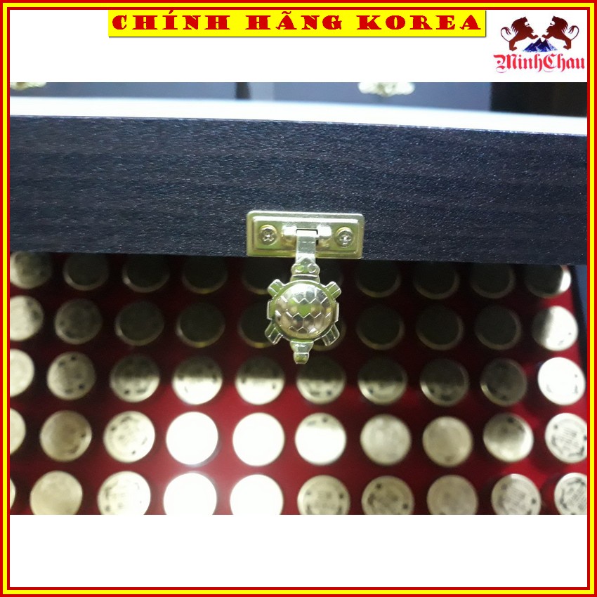 Đông Trùng Hộp Gỗ Đen Hàn Quốc, Đông Trùng 60 Viên 2 Tem, minhchau