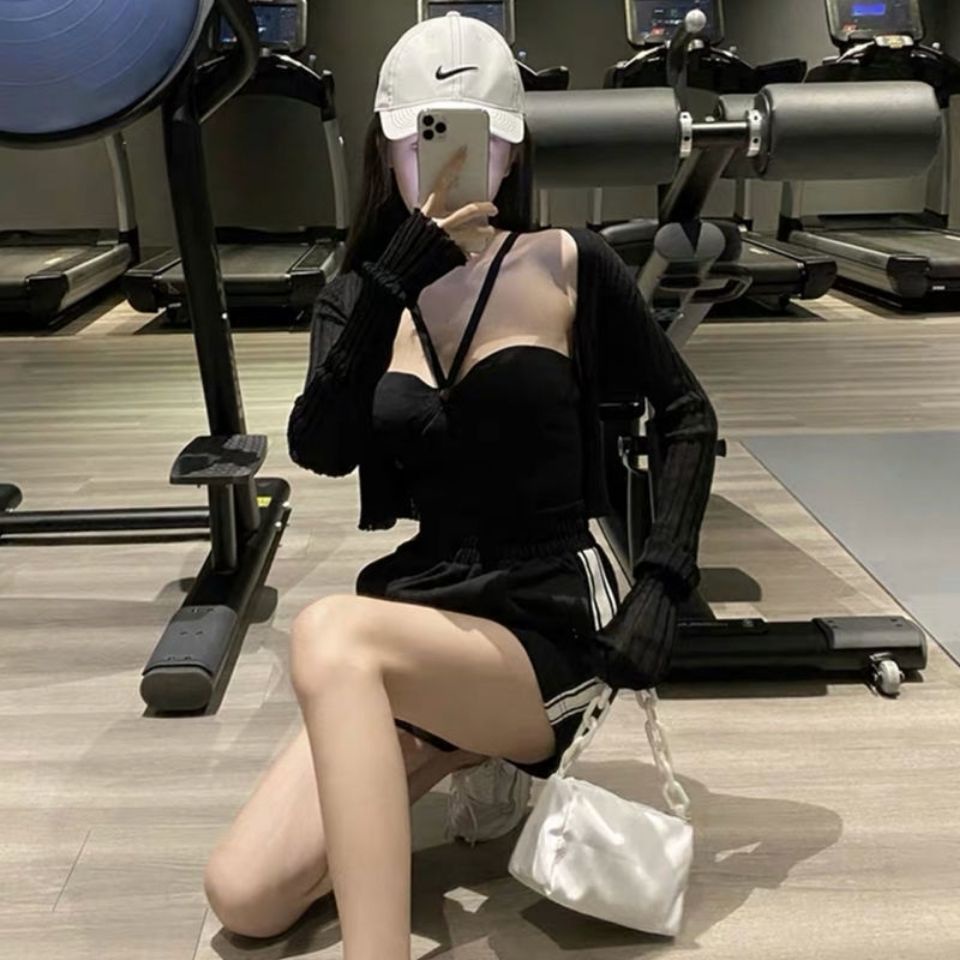 Jiashucheng Áo Khoác Cardigan Dệt Kim Mỏng Lưng Cao Chống Nắng Thời Trang Mùa Hè Cho Nữ