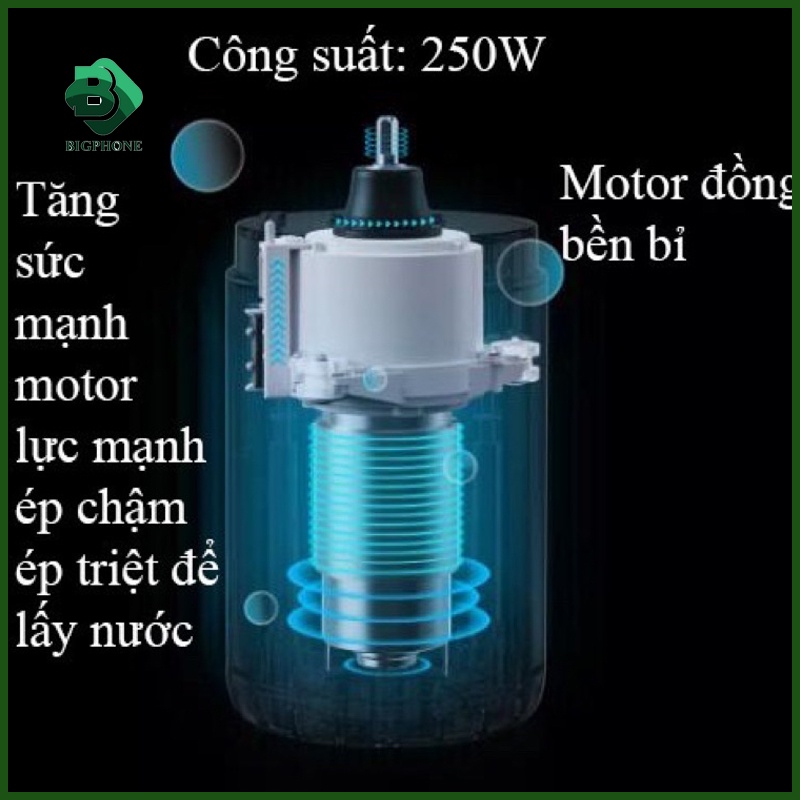 Máy Ép Chậm Rau Củ Quả Xiaomi BUD Công Suất Lớn 250W