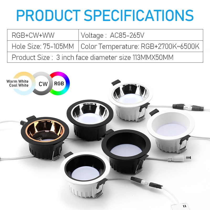 Đèn LED Chiếu Sáng Thông Minh 10W 15Wgb Kết Nối Wifi Với Alexa Google Home