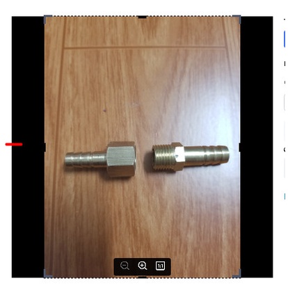 Đầu bấm ống rửa xe áp lực cao 13mm gồm đầu đực + đầu cái - ĐBORXALC