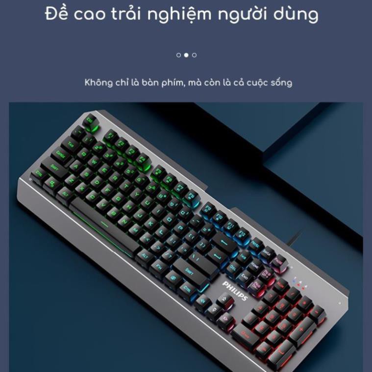 Bàn phím cơ gaming LexTech chơi game máy tính LED 9 chế độ 87 phím cơ chống mỏi tay chuyên cho game thủ