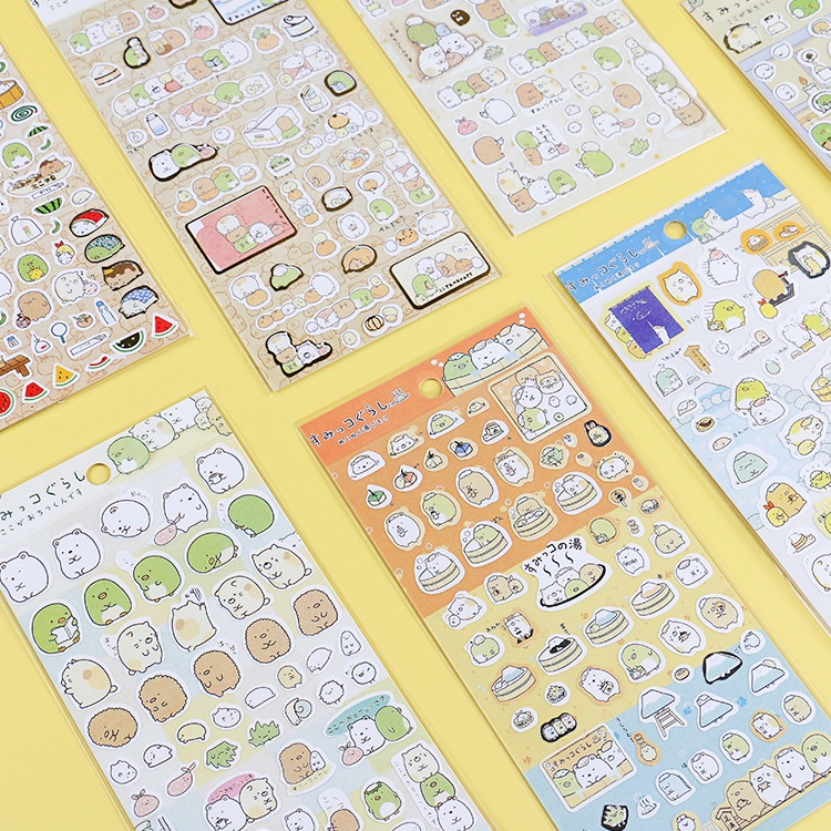 Tem nhãn sticker hình con gấu cute