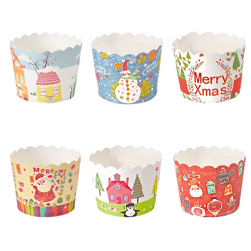 Cup giấy cứng hoạ tiết giáng sinh