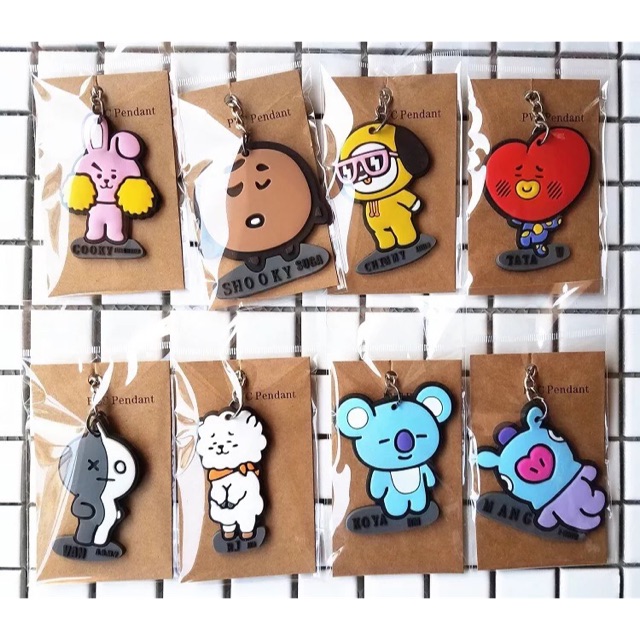 [XẢ KHO GIÁ SHOCK] Móc khoá cao su BT21 BTS Wanna One W1