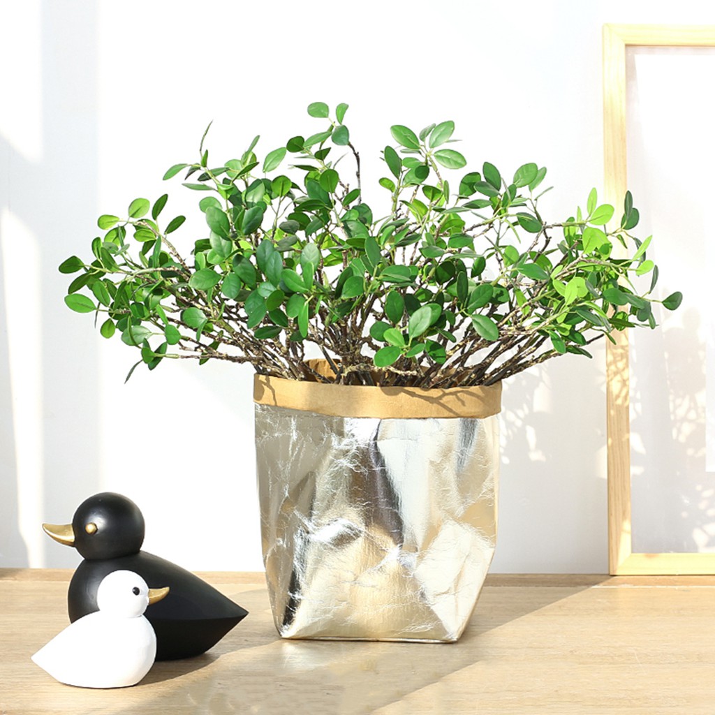 Nhánh lá cây khuynh diệp nhân tạo trang trí nội thất