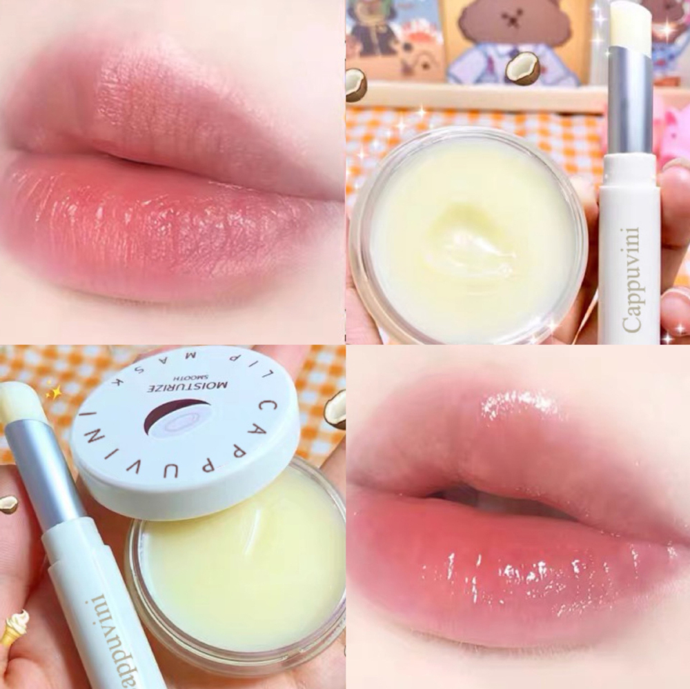 【Ready Stock】 1PC Coconut  Fruit Lip Balm Moisturize Nourish Smooth Lips Temperature Lipstick Long Lasting Makeup 【queen2019】