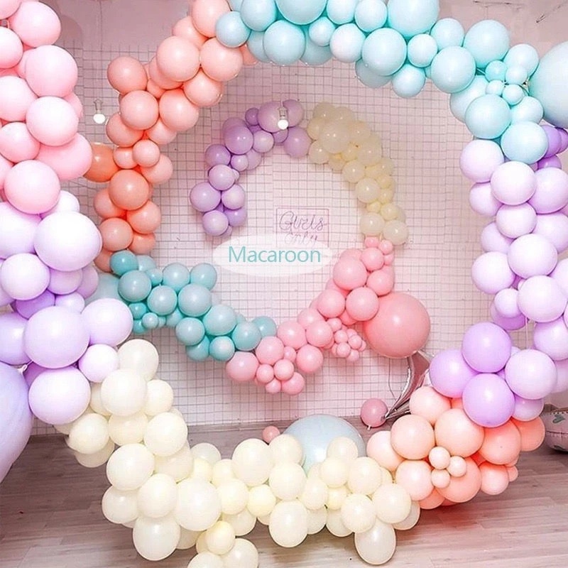 Set 10 Bong Bóng Cao Su 10 Inch Nhiều Màu Sắc Dùng Trang Trí Tiệc Sinh Nhật/Đám Cưới
