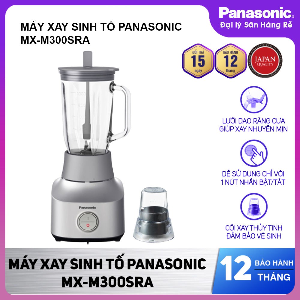 Máy xay sinh tố Panasonic MX-M300SRA công suất 450W sản xuất Malaysia - Hàng chính hãng, bảo hành 12 tháng