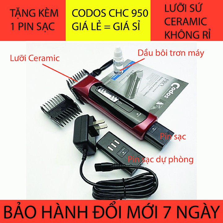 [CHUẨN SALON] Tông đơ Codos CHC-950 chính hãng