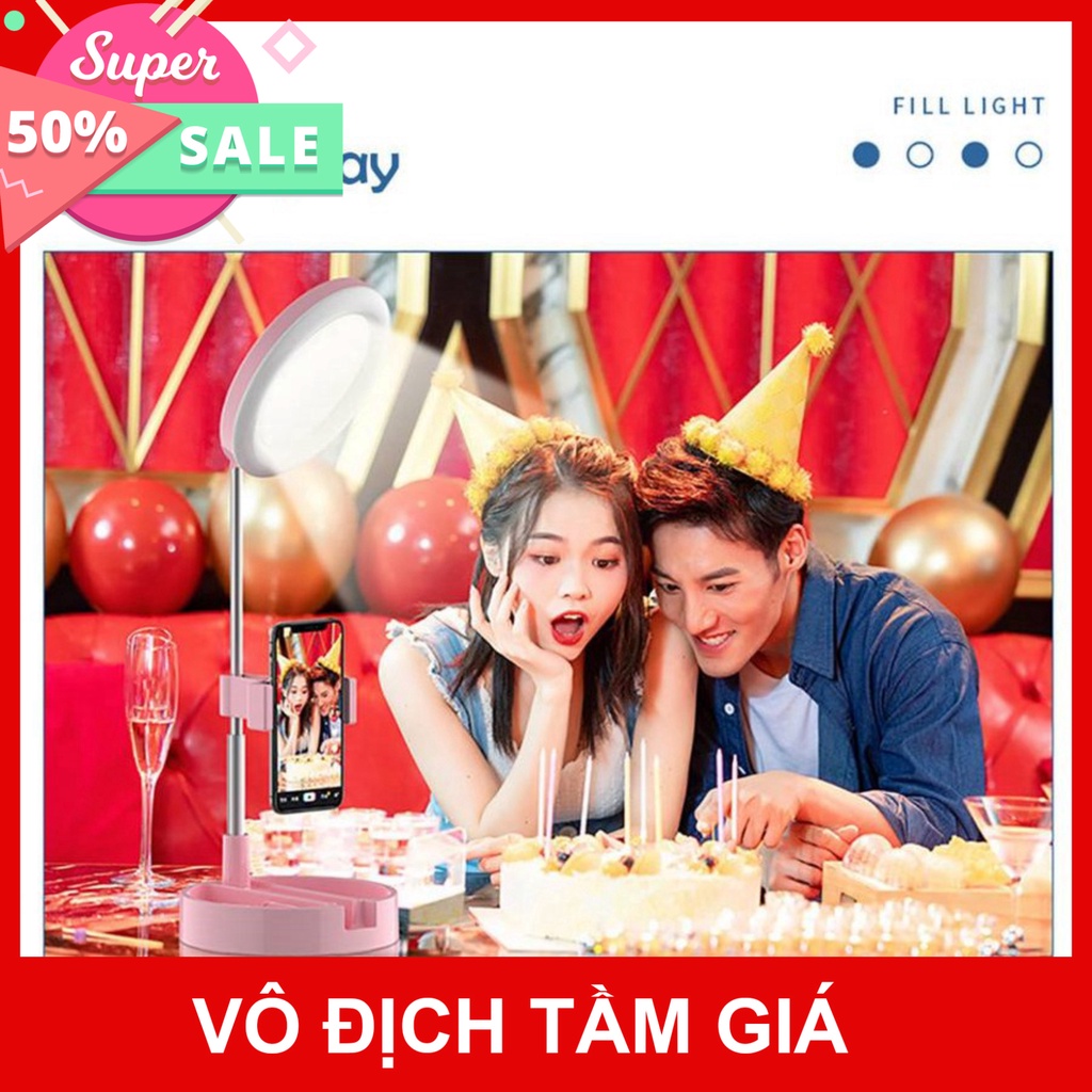 (Sale) Đèn Livestream Gấp Gọn, Đèn Led, Đèn Chỉnh 3 Màu,Có Gương Trang Điểm. Livestream, Tiktok, Bigo, FB P TGPK8999