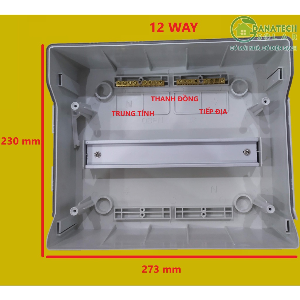 Vỏ tủ điện nhựa nổi Suntree chống bụi, chống nước IP65 4-9-12-18-24 Module