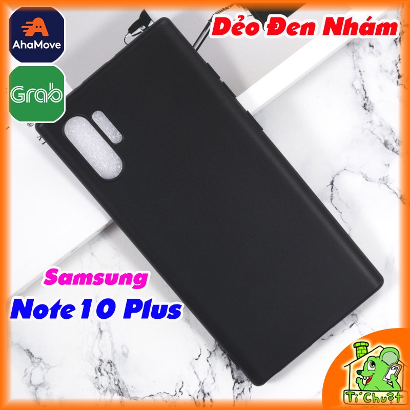 [Ảnh Thật] Ốp lưng Samsung Note 10 Plus Dẻo Đen Nhám