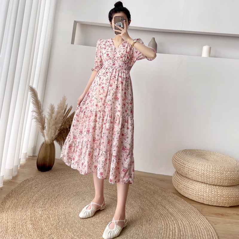 VÁY BẦU VOAN CAO CẤP HÀNG NHẬP KHẨU LOẠI 1 MẶC ĐI LÀM ĐI CHƠI ĐI TIỆC ĐI DU LỊCH [ĐẦM BẦU HÀN QUỐC]