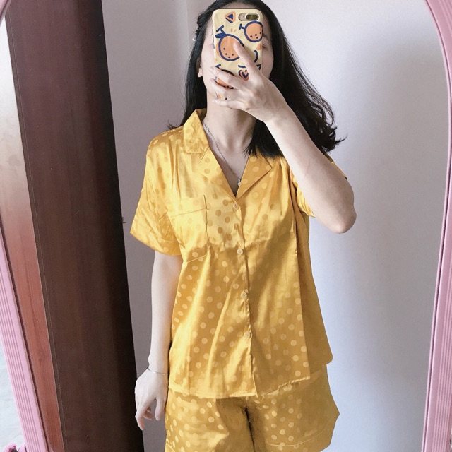 Pizama lụa gấm ( ảnh thật+video)