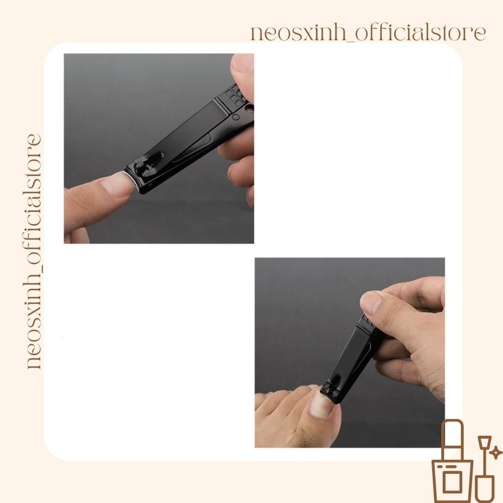 Cắt Bấm Móng Tay Mạ Đen 3 Kiểu Bằng Thép Không Gỉ - Neosxinh Nails