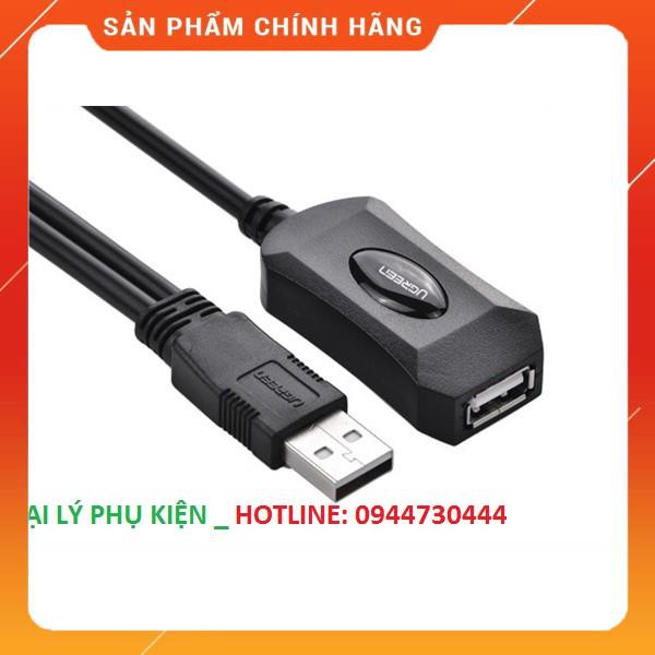 Cáp USB 2.0 nối dài 10m hỗ trợ nguồn Ugreen 20214 dailyphukien