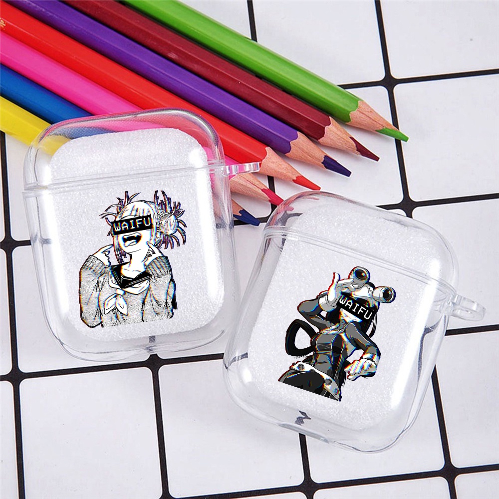 Vỏ Bảo Vệ Hộp Sạc Tai Nghe airpods 1 2 Bằng tpu Hình hentai anime Nhật Bản Dễ Thương