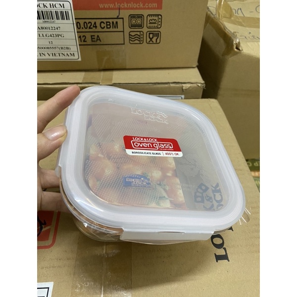 HỘP THUỶ TINH CHỊU NHIỆT LOCK and Lock 750ml chính hãng
