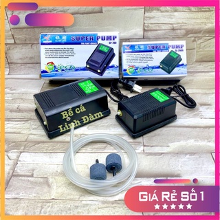 Máy sủi Oxi 1 vòi 2 Vòi Super Pump, tặng dây và quả sủi
