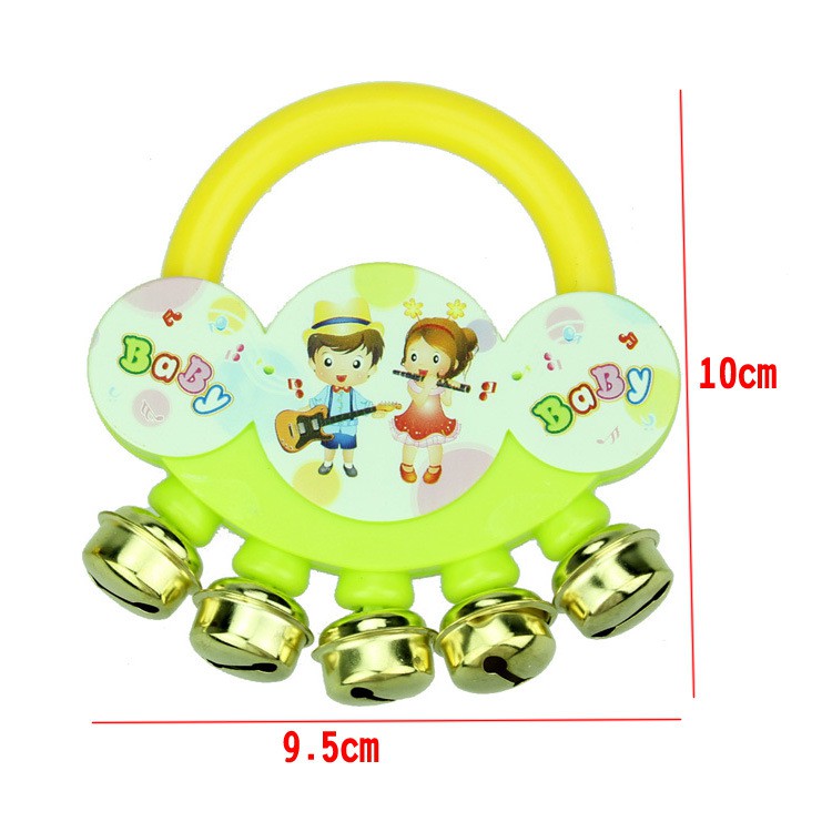 Đồ chơi lục lạc 5 chuông kim loại hàng chuẩn đẹp loại 1 kêu to rõ