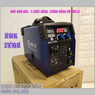 MÁY HÀN MIG HV WELD MINI-   CHỨC NĂNG -DÂY HÀN MIG CÓ THỂ THÓA RỜI