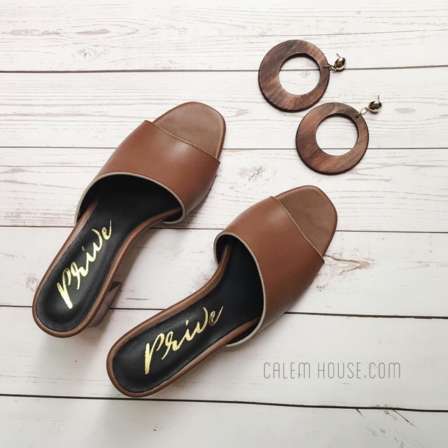 Guốc PRIVE quai bản xéo