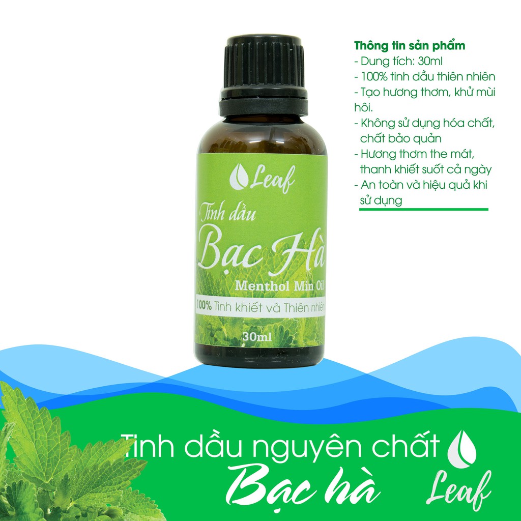 Tinh Dầu Xá xị, Sả chanh, Bạc Hà, Bưởi, Cafe, Quế LEAF Nguyên Chất, Thiên Nhiên Nguyên Chất Xông Phòng