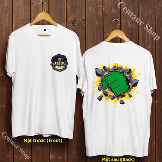 🍭áo phông hulk - áo phông người khổng lồ xanh - hulk t-shirt - marvel t-shirt cực chất - hlk-020