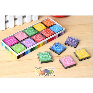 Màu vẽ vân tay 20 màu (1 hộp 20 màu, vẽ trực tiếp bằng tay) - Bentoto house - Hàng Xuất Hàn Quốc